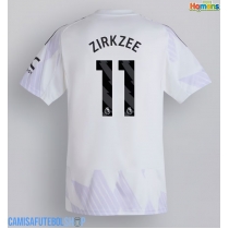 Camisa de time de futebol Manchester United Joshua Zirkzee #11 Replicas 2º Equipamento 2025-26 Manga Curta